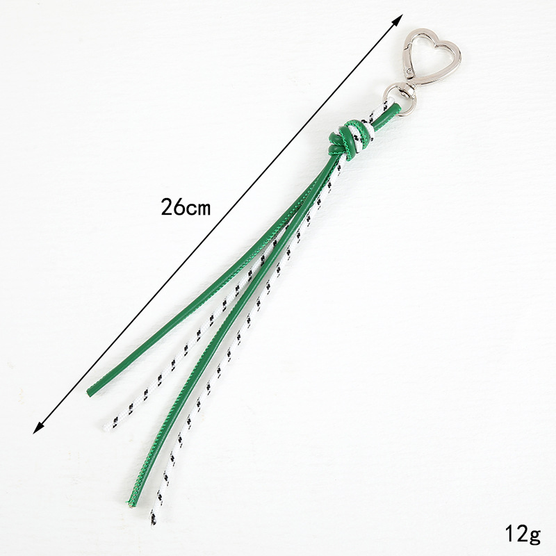 编织皮绳钥匙扣简约挂饰