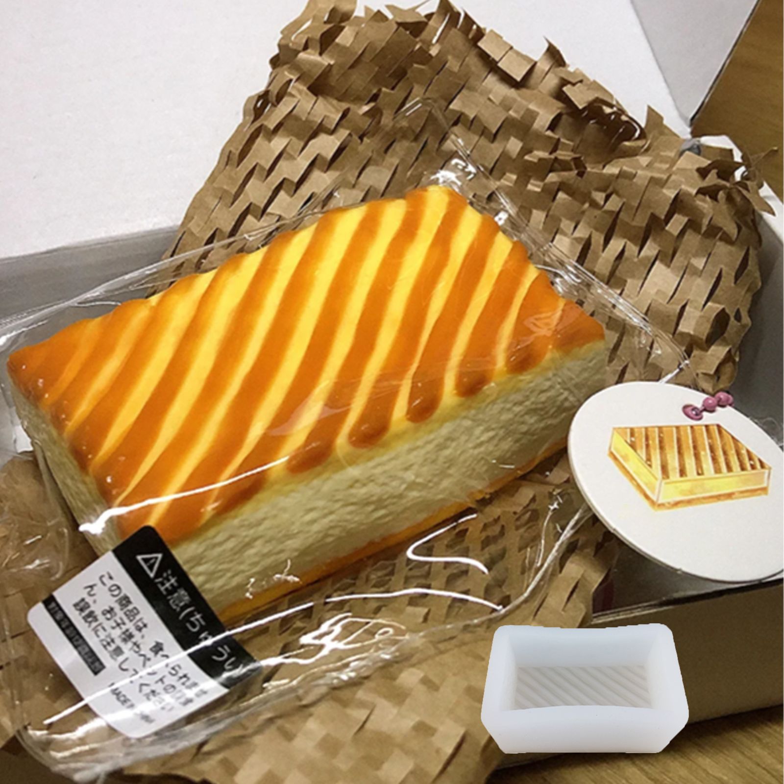 仿真长崎蛋糕捏捏模具小熊华夫饼烘焙慕斯DIY歪头小动物系列模具