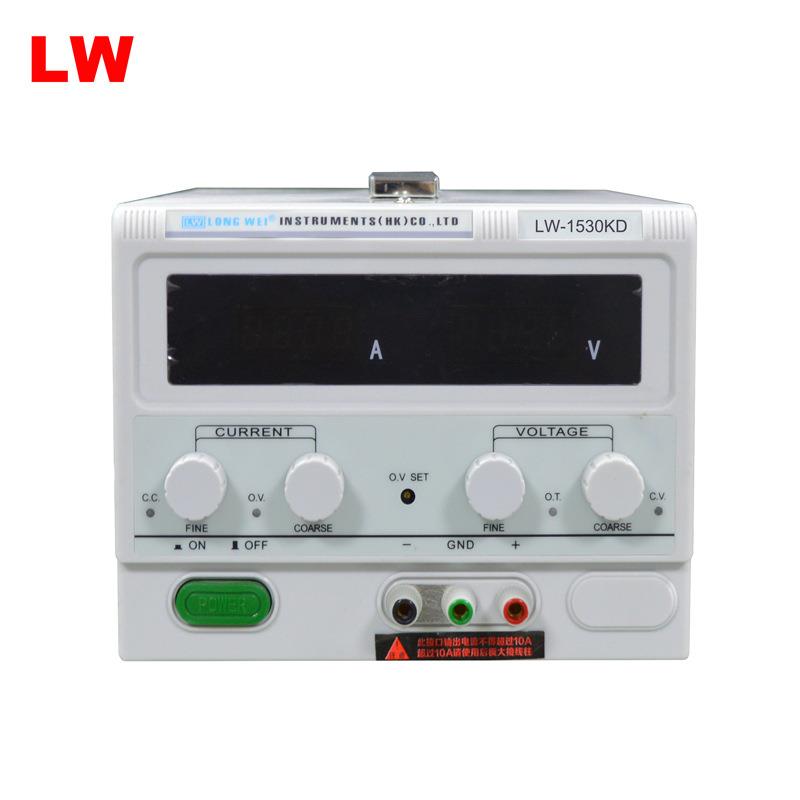 龙威LW1530KD可调直流稳压开关电源15V30A电镀测试老化电源