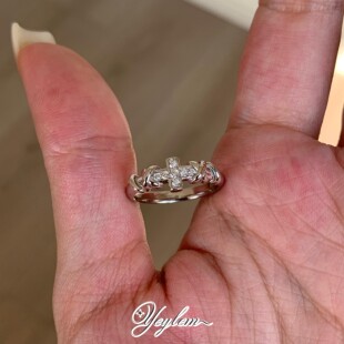 yeylem|萦光信约·绑带交叉十字架复古小众轻奢风925银戒指