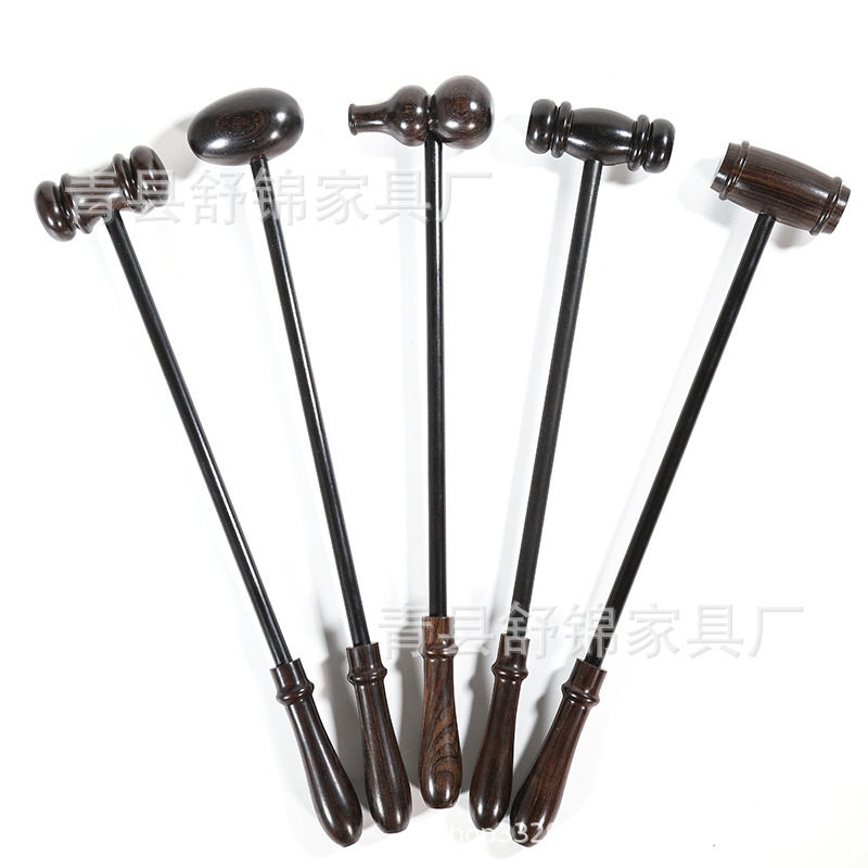 紫光檀按锤子木质经络背部敲打锤多功能部健身敲背捶