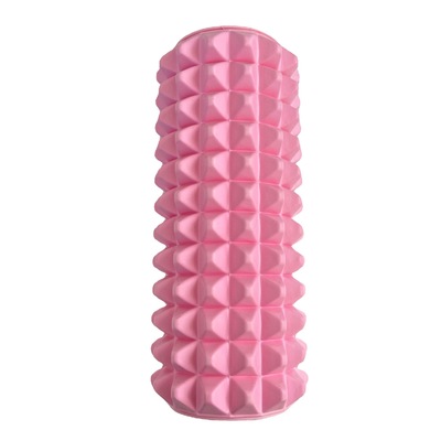 EVA瑜伽柱按摩滚轴滚背健身泡沫轴 瑜伽轮狼牙棒普拉提筋膜滚筒