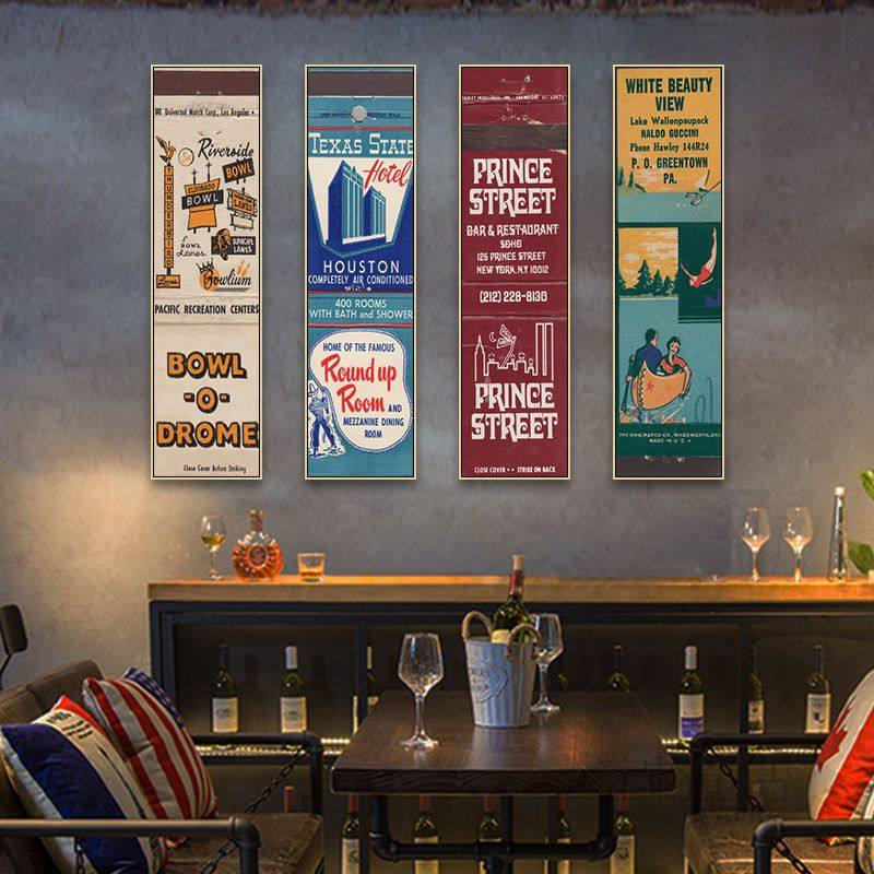 复古美式装饰画酒吧清吧音乐餐厅墙面氛围感挂画咖啡店怀旧风壁画