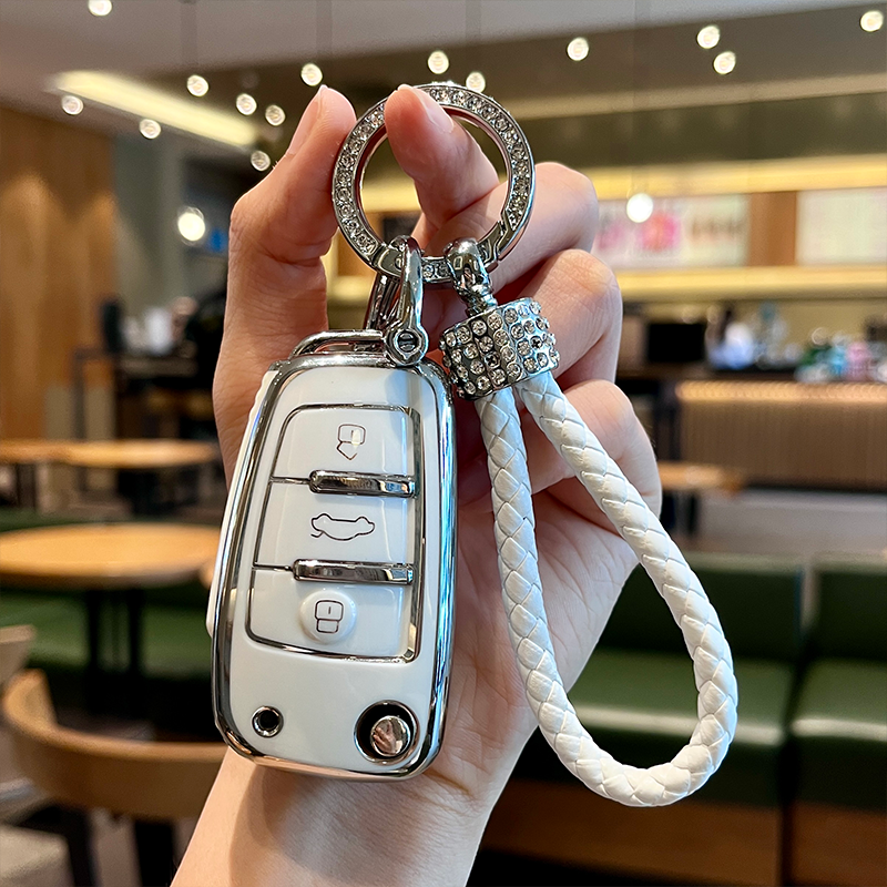 适用于老款奥迪a6钥匙套18年q5钥匙包13款15款扣14年钥匙壳