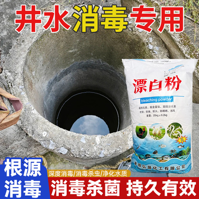 井水漂白粉消毒食用净水片饮用水自来水净化药片剂户外水井水质