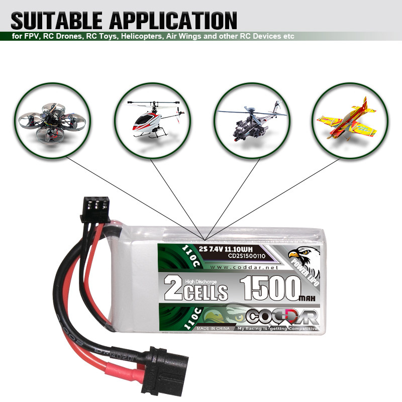 航模涵道穿越机锂电池LIPO