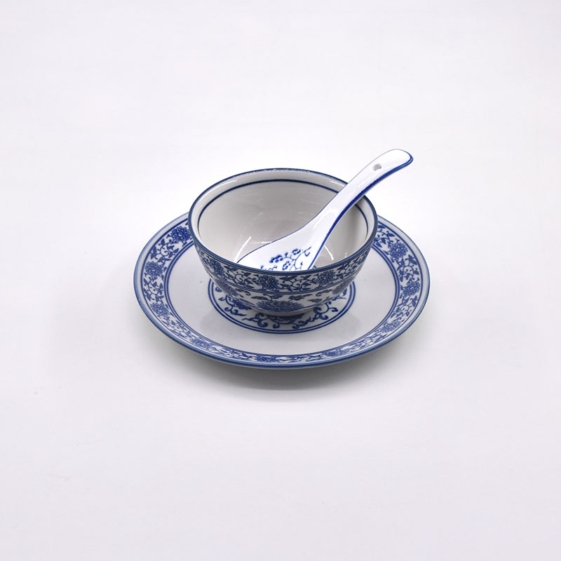 酒店用品餐具摆台套装青花三件套