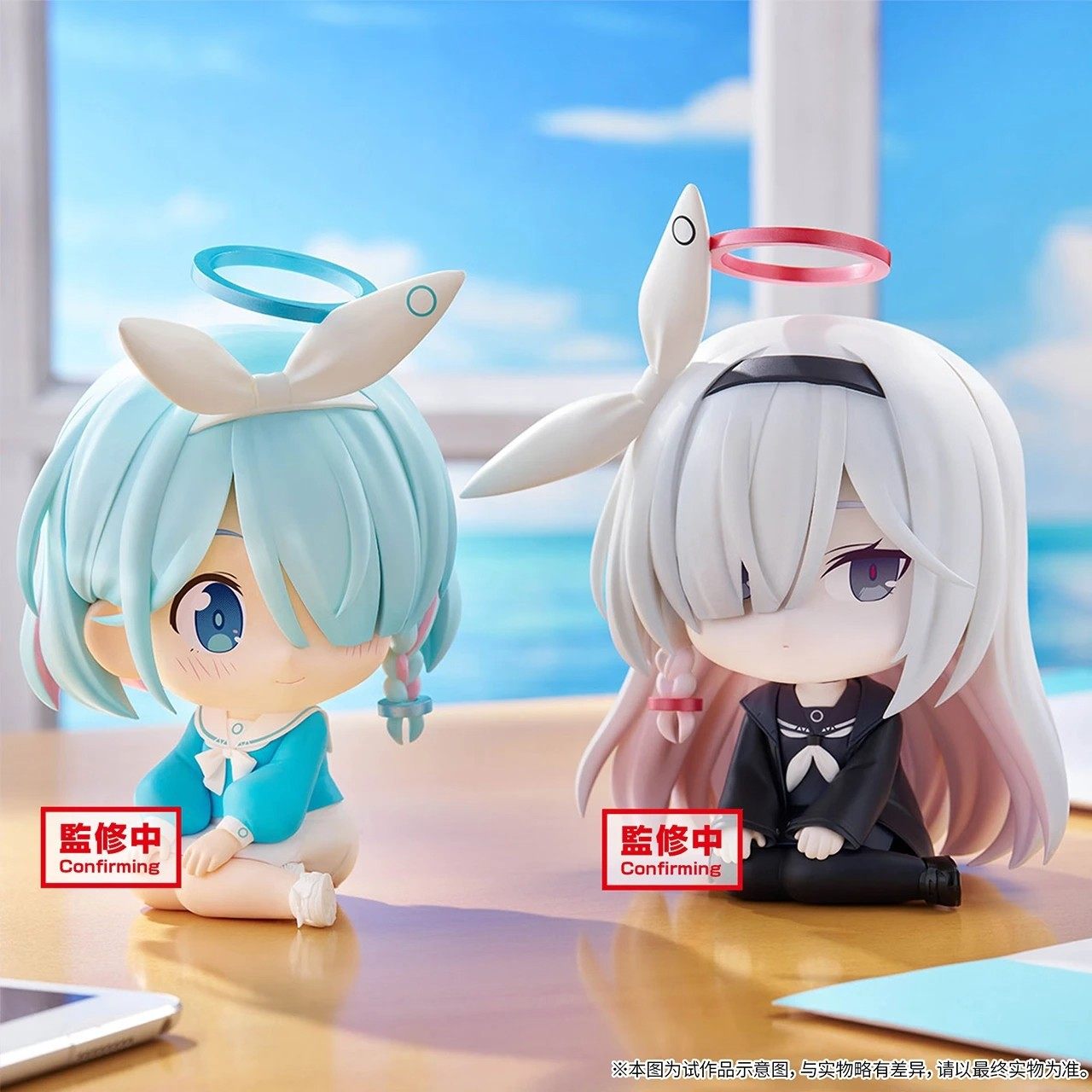 蔚蓝档案泳装阿罗娜普拉娜二次元可爱美少女手办雕像模玩玩具礼物