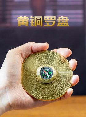 小铜记全铜解压罗盘黄铜