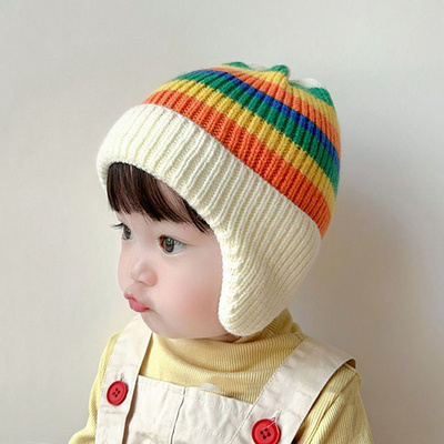 6一12月婴儿帽冬女宝帽子2023秋