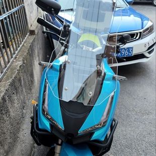 适用适用卡吉瓦150ADV直线加高改装风挡透明\黑灰透明可可选
