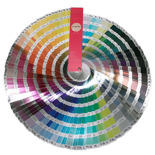 金属银卡色卡板 1008种天平专色扇形印刷银卡色标 CMYK金属色色卡包装设计四色参考颜色对照表配手册色样板卡