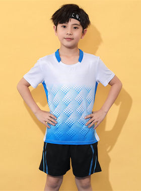 羽毛球服速干运动球服套装儿童