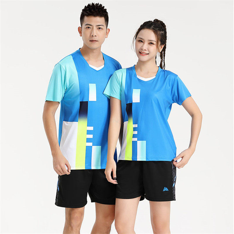 速干羽毛球服套装男女