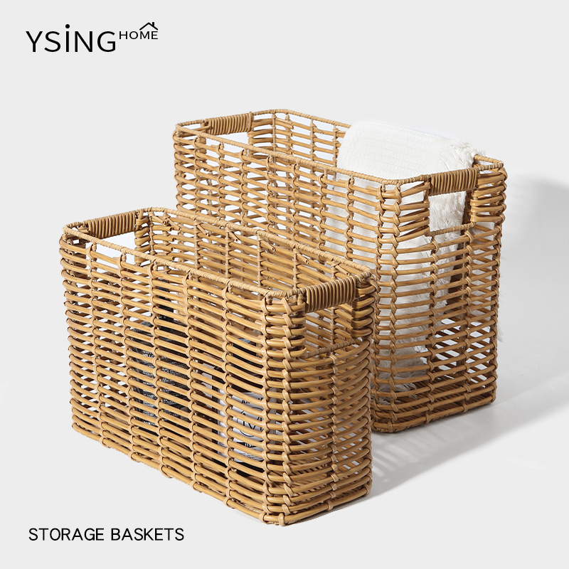 仿编藤收纳筐手工编织储物篮