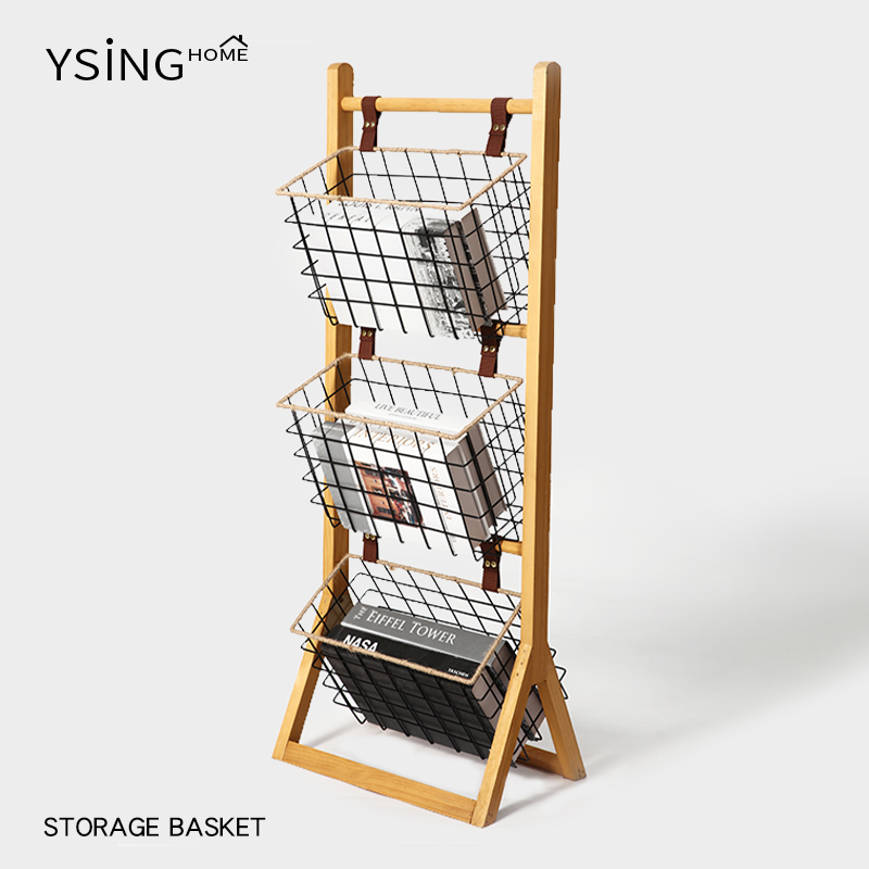 书架落地置物架简易多层收纳架