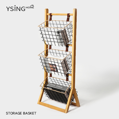 书架落地置物架简易多层收纳架
