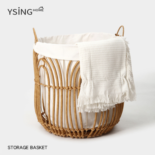 仿藤编脏衣篓高颜值轻奢脏衣篮家用卫生间浴室手提编织篮洗衣篮子