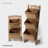 置物架多层收纳架木质落地新款 2025家用厨房客厅零食玩具储物架子