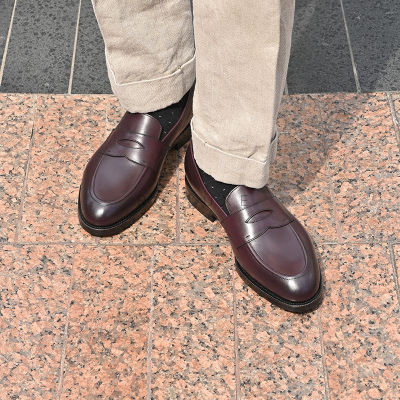 雅生AXEN国产固特异工艺乐福鞋男