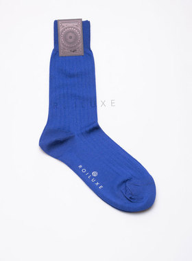 Roiluxe羊毛绅士袜 黑色男士西装正装中长筒皮鞋袜商务休闲袜子男