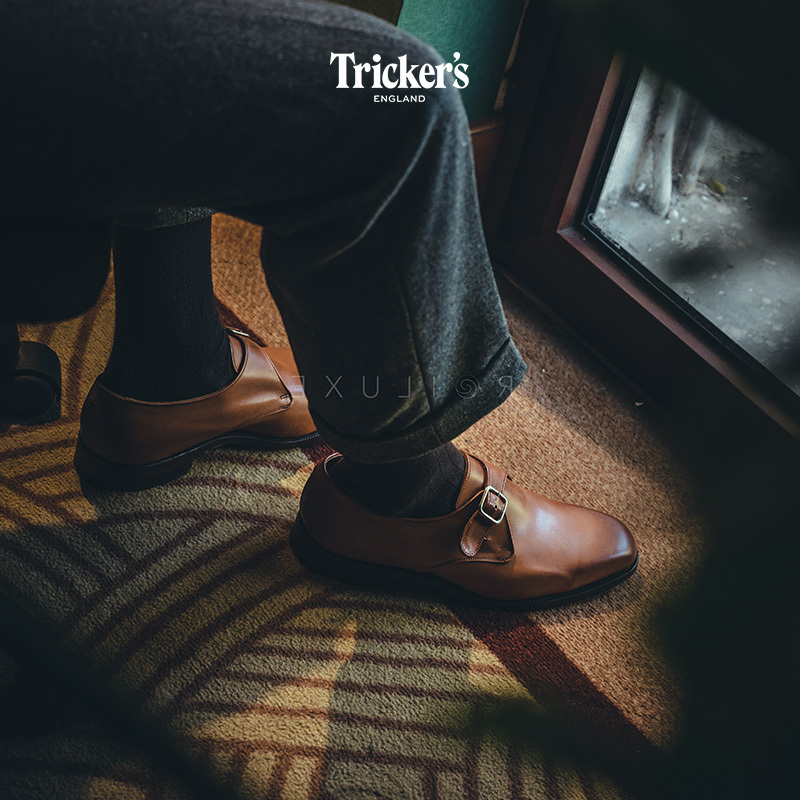 trickers皮鞋固特异英伦