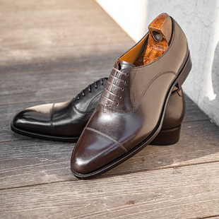 Joffre Oct Oxford牛津鞋 国货棕色正装 霞飞 Tenth固特异手工皮鞋