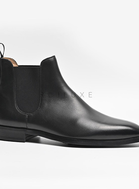 Notations冬季真皮百搭商务鞋子 英伦风高帮反绒皮男士切尔西皮靴