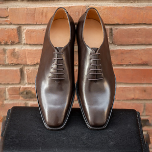 雅生AXEN国货固特异工艺皮鞋头层小牛皮商务正装整皮牛津鞋Oxford