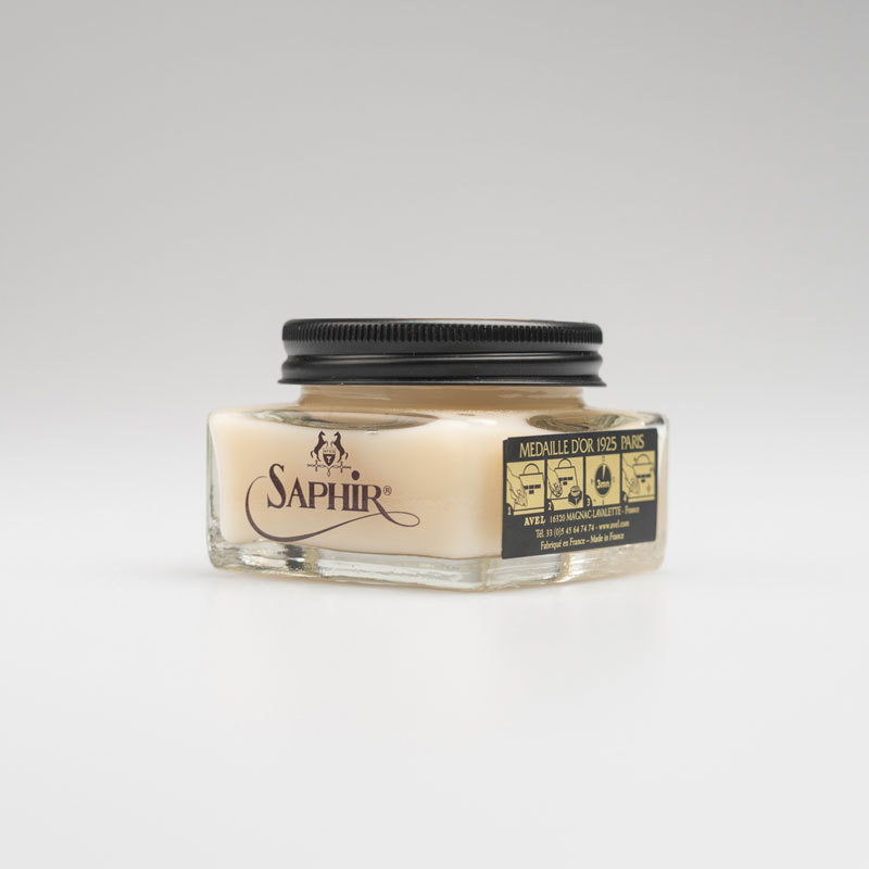 Saphir Nappa法国莎菲雅黑金纳帕皮护理霜小牛皮羊皮滋润鞋乳鞋油