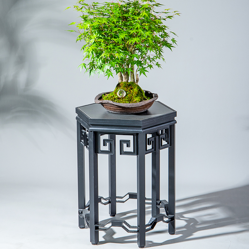 可中式室外架花架艺术盆景铝合金桌面移动铁艺绿园林植架长新案台