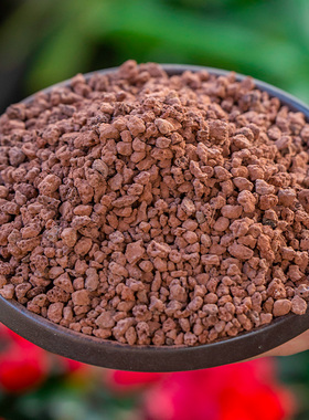 山石火肉土铺面石多配土红色石斛兰花山岩天然鱼缸介质垫底过滤火