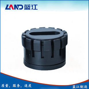 蓝江 扁孔防水密封圈伴热带密封芯扁平电缆防水接头夹紧内芯黑色