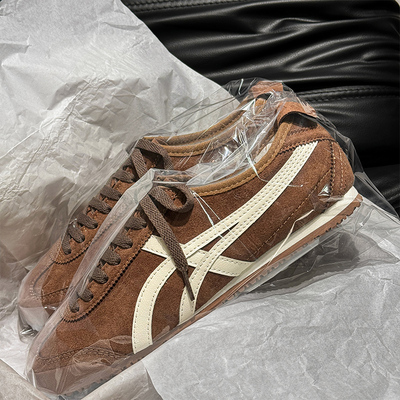 鬼家真皮德训鞋男女款复古休闲秋季2025新款情侣运动百搭阿甘板鞋