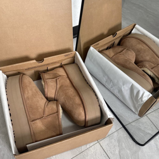 皮毛一体厚底保暖防滑户外棉鞋 冬季 男 2026新款 雪地靴加绒加厚女款