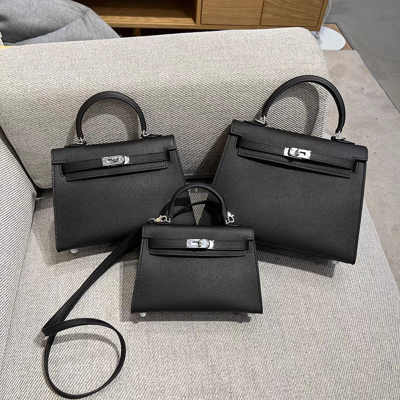 手掌纹二代银扣凯莉包包女式2025新款真皮高级感手提包单肩斜挎包,箱包皮具/热销女包/男包,通用款女包,淘宝优惠券,粉丝福利购,淘宝优惠卷