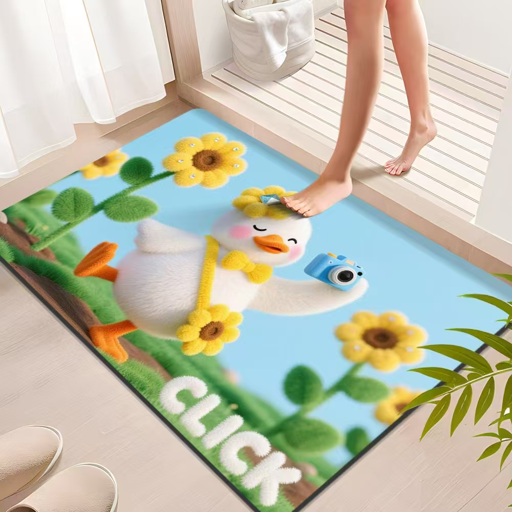 硅藻泥吸水地垫浴室卫生间门口进门入户防滑脚垫子洗手间厕所地毯