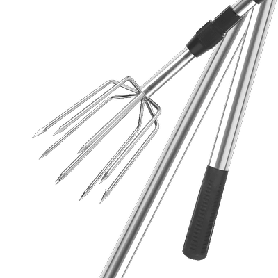 不锈钢鱼叉杆双锁大物鱼叉