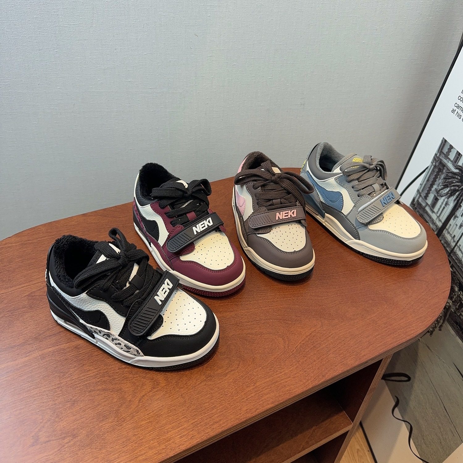 男童AJ运动鞋2025秋冬新款童鞋儿童真皮跑步鞋女童加绒鞋二棉鞋潮