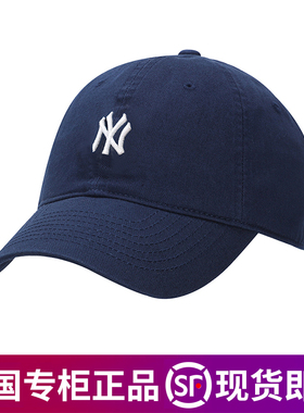 韩国MLB帽子NY洋基队男女防晒可调节棒球帽小标软顶LA鸭舌帽CP77