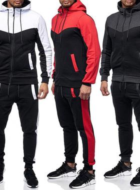 Hooded sweater men's suit men's hooded连帽卫衣男士套装男连帽