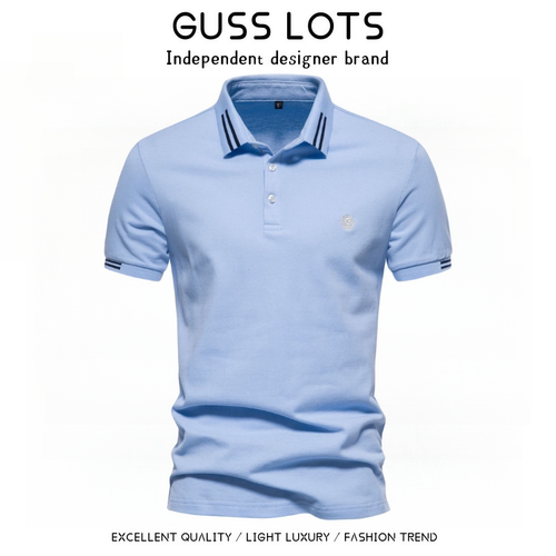 GusslotsPoloMan-05男士纯色翻