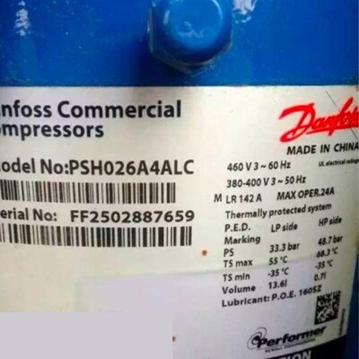 适用於丹佛斯压缩机PSH026A4ALC PSH026A4CLC PSH026A4CLD热水器