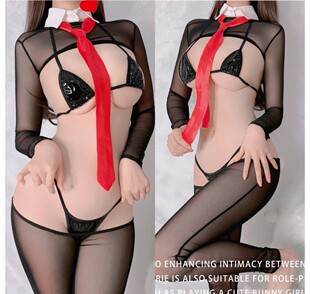女生网纱逆兔大码歪萌舍cos兔女郎尺寸网纱衣性感cos动漫