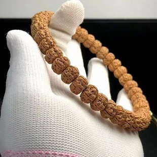 勿里达老树王盘龙纹金刚菩提子手串爆肉男女手持单圈藏式手串