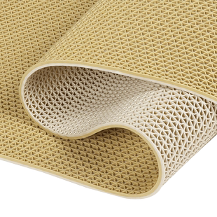 金宁防滑垫双色S网地垫鹅黄月牙白pvc浴室卫生间厨房防水防油厕所