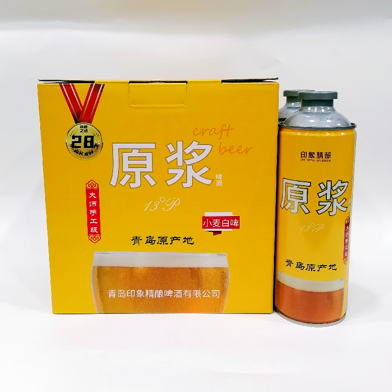 崂印象精酿原浆啤酒1LX6桶