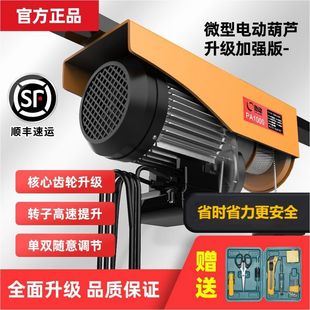 修卷扬提升机吊沙升降起重机 微型电动葫芦220V家用小型吊机1吨装