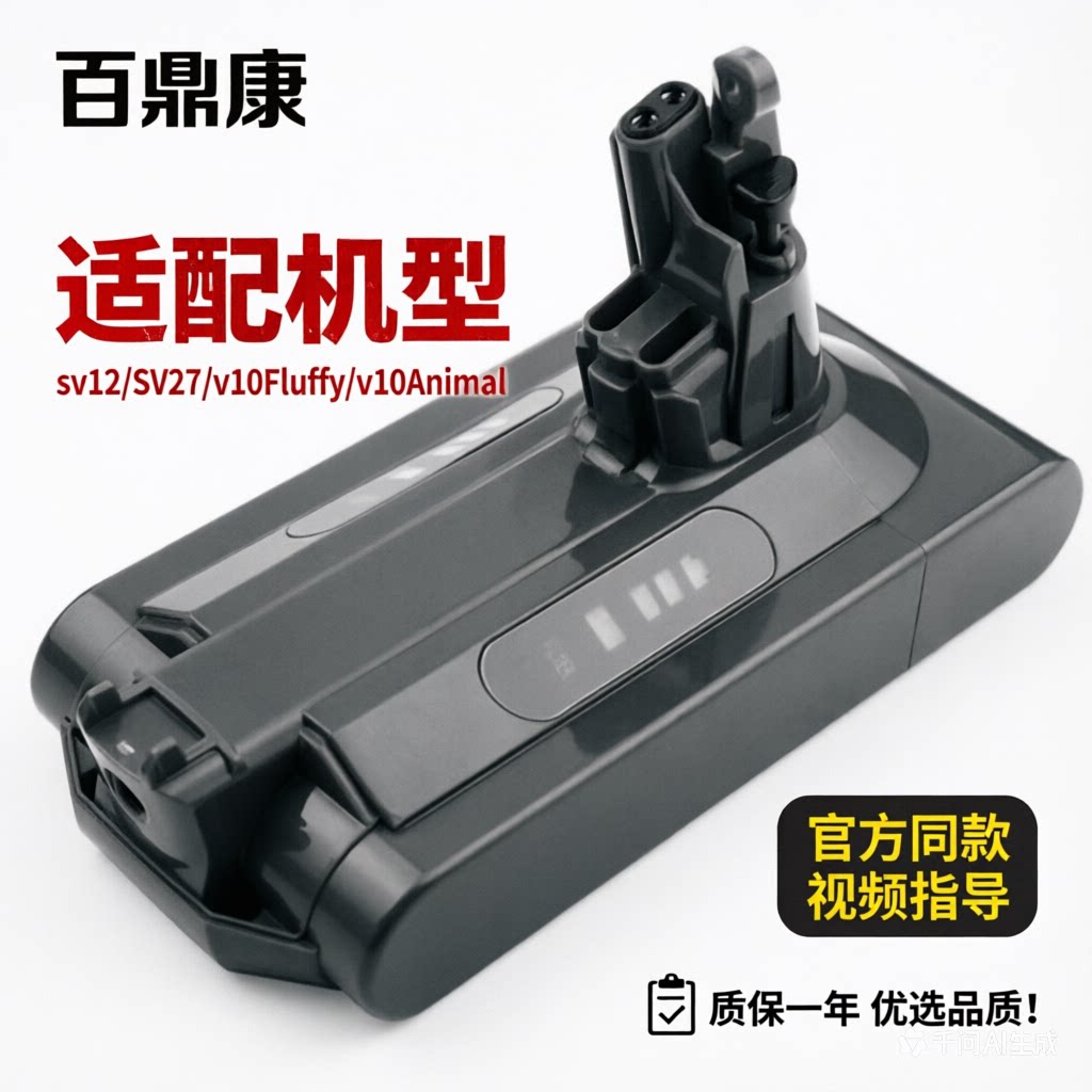 适配dyson戴森吸尘器电池v6v7v8v10dc62/58 SV12/11SV03/SV27更换
