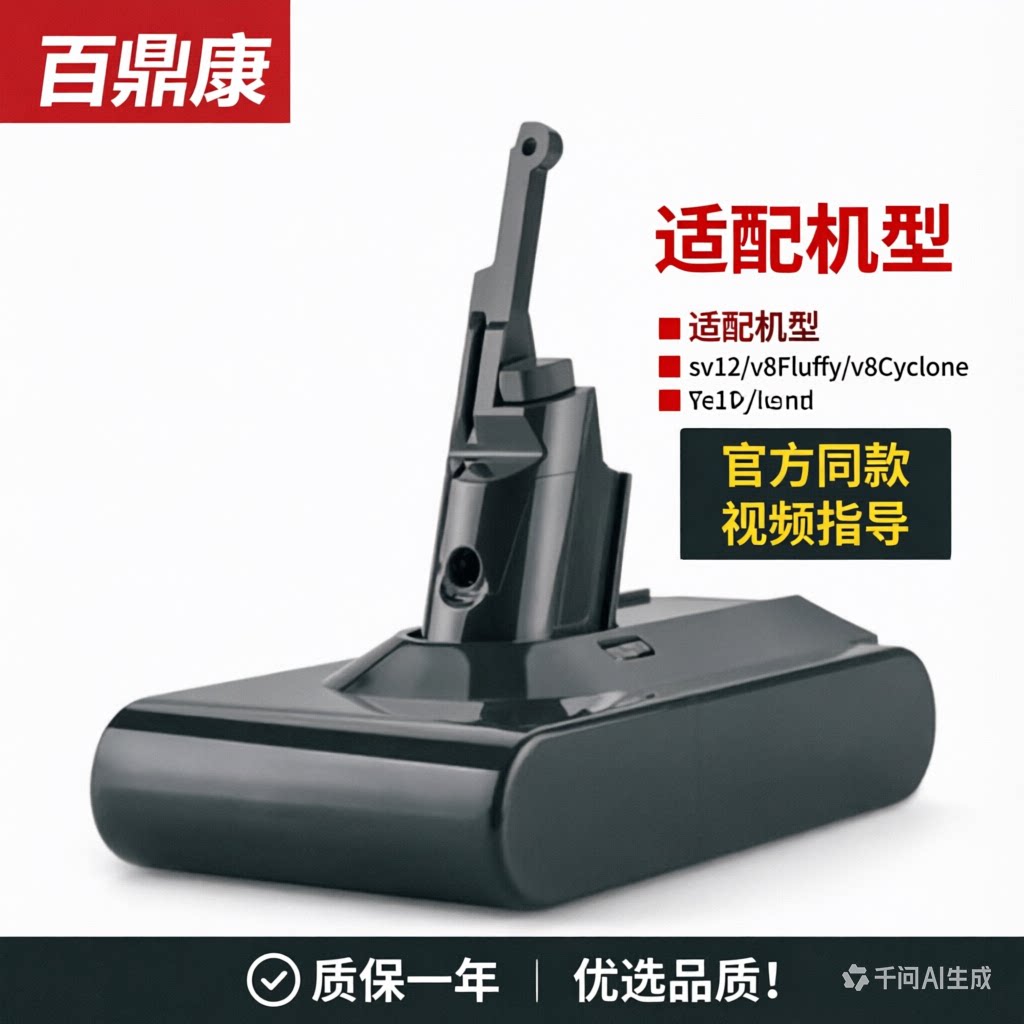 适配dyson戴森吸尘器电池v6v7v8v10dc62/58 SV12/11SV03/SV09更换